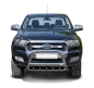 Preview: Frontschutzbügel schwarz + Unterfahrschutz 89mm Ford Ranger (12-18) inkl. CH Gutachten Montiert