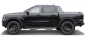 Preview: SCHWELLERROHRE SCHWARZ MATT HEAVY DUTY FÜR FORD RANGER 2012- & RAPTOR 2019- DOPPELKABINE SEITE LINKS