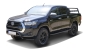 Preview: TRITTBRETTER SCHWARZ MATT FÜR TOYOTA HILUX DOPPELKABINE 2015-  VORNE
