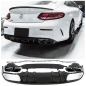 Preview: HECKDIFFUSOR + AUSPUFFBLENDEN (SCHWARZ) IM C63 AMG OPTIK FÜR MERCEDES A205 C205 Coupe Cabrio mit DTC Gutachten