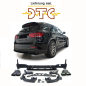 Preview: AMG Look Heck Diffusor Stossstange Auspuffblenden Schwarz für Mercedes GLC  X253  AMG Optik Paket ab 2015