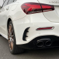 Preview: AMG OPTIK AERO FLAPS SCHWARZ hinten für Mercedes A-Klasse W177
