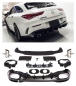 Preview: Heckdiffusor + Auspuffblenden (Chrom1x1) AMG OPTIK für Mercedes W118 C118 CLA-KLASSE 05/2019-
