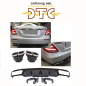 Preview: Diffusor + Auspuffblenden (CHROM) E63 AMG OPTIK Mercedes E-Klasse W213 vor-Facelift mit DTC Gutachten