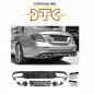 Preview: Diffusor Schwarz Glanz + Auspuffblenden (CHROM) E63 AMG OPTIK Mercedes E-Klasse W213 vor-Facelift mit DTC Gutachten