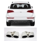 Preview: Audi Q5 8R SQ5 Look Endrohre Auspuffblenden