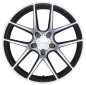 Preview: 20 Zoll ACE WHEELS Felgen Felge AFF02 Dark Shiny Black, Face Polished (BP)