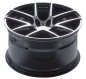Preview: 20 Zoll ACE WHEELS Felgen Felge AFF02 Dark Shiny Black, Face Polished (BP)