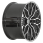 Preview: 19 Zoll ACE WHEELS Felgen Felge AFF09 Dark Shiny Black, Face Polished (BP)
