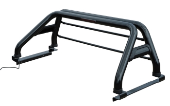 Überrollbügel 76mm aus SCHWARZ pulverbeschichtetem Stahl Ford Ranger (2012-)