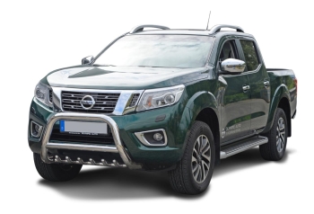Preview: Frontschutzbügel mit Unterfahrschutz Nissan Navara NP300 (ab 2016) (aus Edelstahl) i