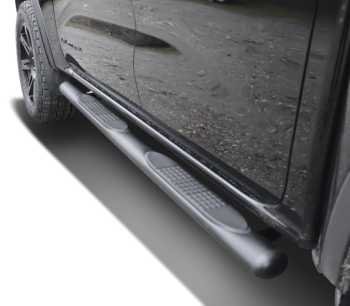SCHWARZE SCHWELLERROHRE SET FÜR FORD RANGER (2023-) & RANGER RAPTOR (2023-) DOPPELKABINE