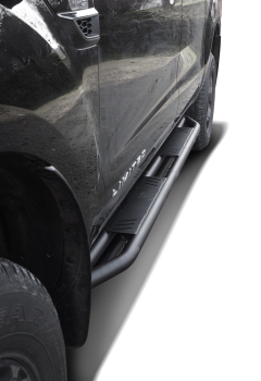 SCHWARZ MATTE ROCK RAILS PASSEND FÜR FORD RANGER (2023-) & RANGER RAPTOR (2023-) DOPPELKABINE
