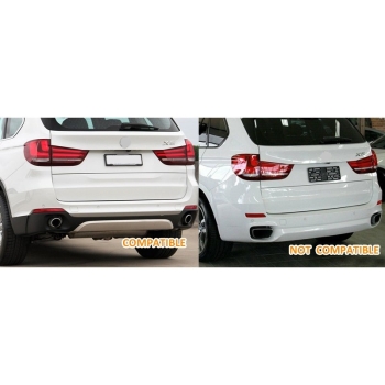 BMW X5 M Look Auspuffblenden + Diffusor-3