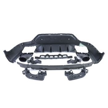 Diffusor + Auspuffblenden für Mercedes GLC C253 Coupe AMG Optik Paket 15-19 mit DTC Gutachten