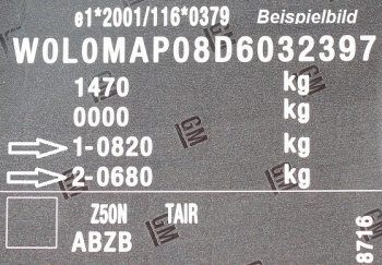 Achslast_FK Gewindefahrwerk VW Polo 6N 2