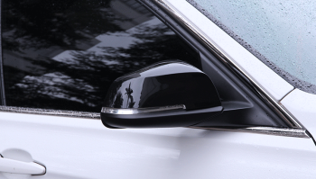 Spiegelkappen für 3er BMW F30 F31 Limousine / Touring Schwarz Glanz