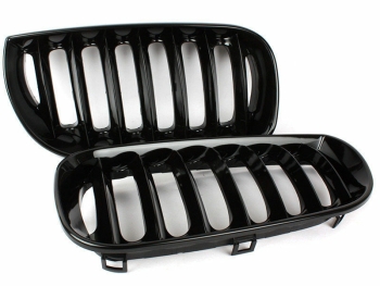 Preview: BMW X3 E83 Sportgrill Grill Nieren Matt oder Glanz
