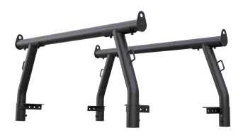 Ladder Rack Gepäckträger für Pickup's verstellbar schwarz Stahl / Set