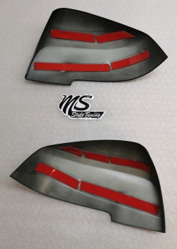 Spiegelkappen für 3er BMW F30 F31 Limousine / Touring Schwarz Glanz