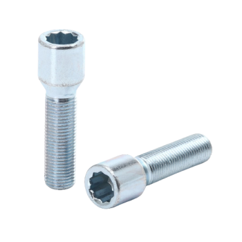 Preview: M14x1.25 Japan Racing Schraube Vielzahn Radschrauben / Schwarz /  Silber / Länge Auswählen