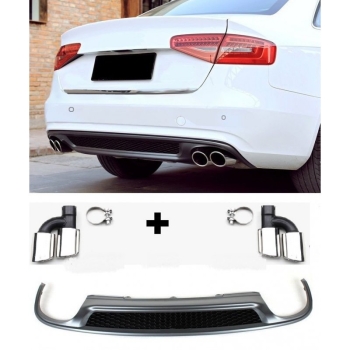 Audi A4 B8 S- line Look Diffusor + Endrohre