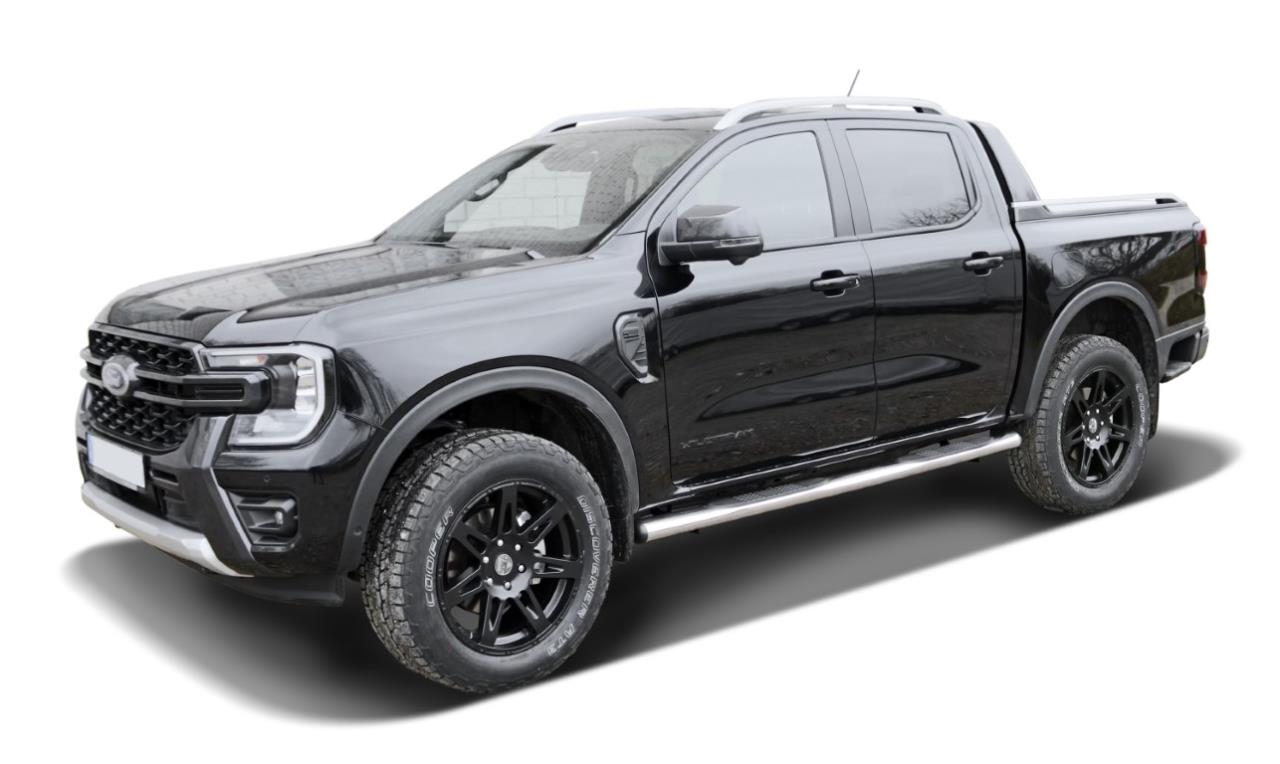 MS-Style Tuning GmbH - EDELSTAHL SCHWELLERROHRE SET FÜR FORD RANGER (2023-)  & RANGER RAPTOR (2023-) DOPPELKABINE