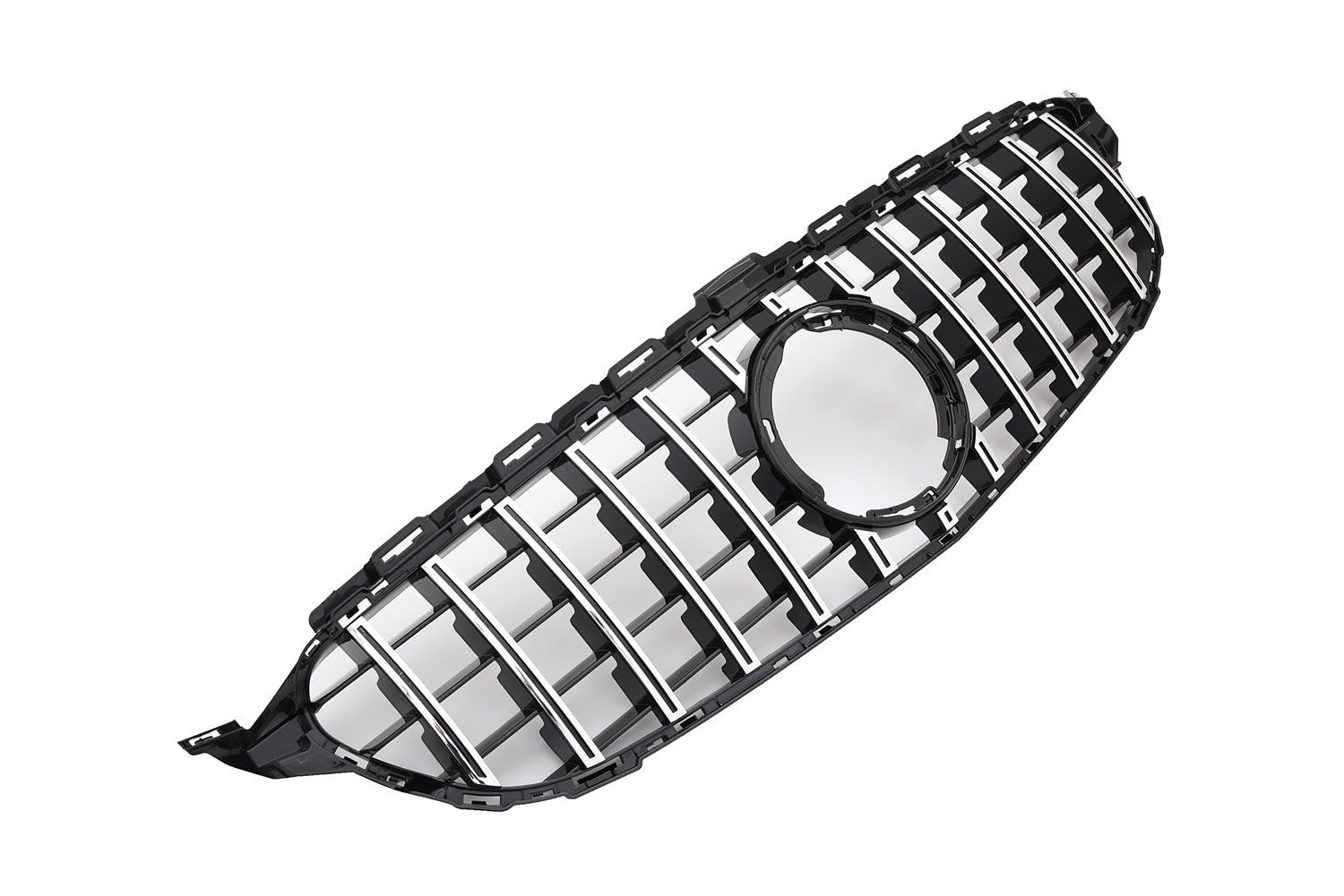 Tuning Schweiz Grill Sport Kuhlergrill Ohne 360 Kamera Fur Mercedes W205 S205 C205 Panamericana Gt C63 Amg Optik Chrom Schwarz Facelift