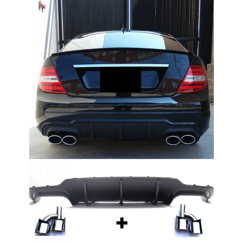 Tuning Schweiz Mercedes C Klasse Amg Look Diffusor Blenden
