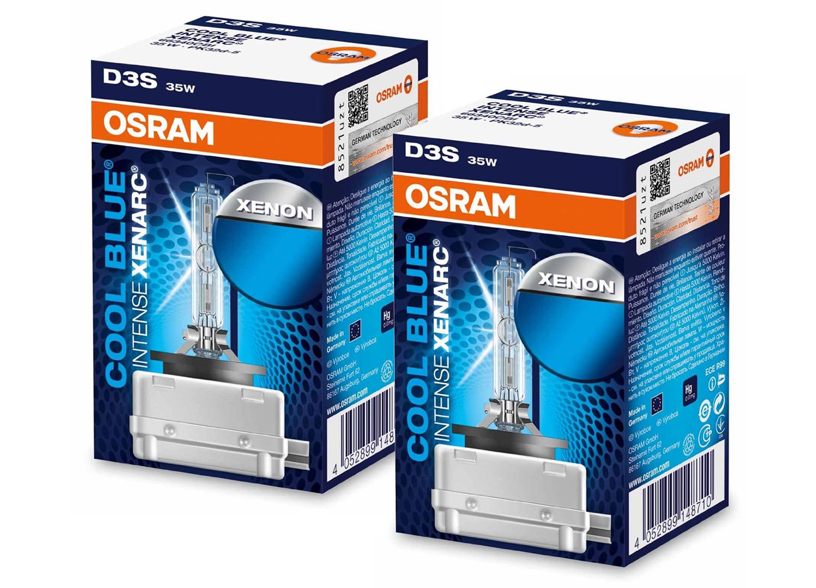 MS-Style Tuning GmbH - OSRAM XENARC COOL BLUE INTENSE D3S 35W 42V XENON  BRENNER SET