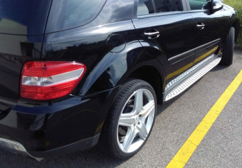 Alu Trittbretter Mercedes ML / W164 inkl. Montage