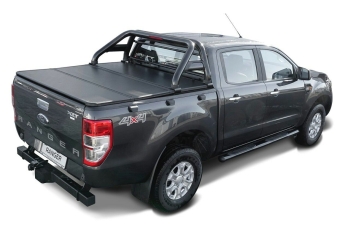 Überrollbügel 76mm aus SCHWARZ pulverbeschichtetem Stahl Ford Ranger (2012-)