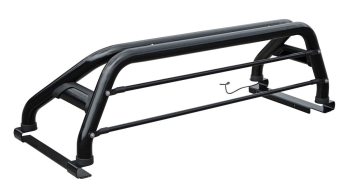 Überrollbügel 76mm aus SCHWARZ pulverbeschichtetem Stahl Ford Ranger (2012-)