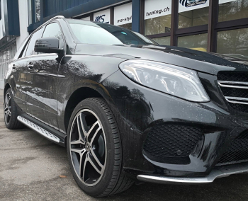 Alu Trittbretter Mercedes GLE / W166 / 2015- inkl. Montage