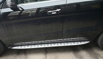 Alu Trittbretter Mercedes GLE / W166 / 2015- inkl. Montage