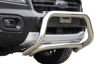Frontschutzbügel 76 mm oval Ford Ranger (2016 - 12/2018) (aus Edelstahl) inkl. CH Gutachten