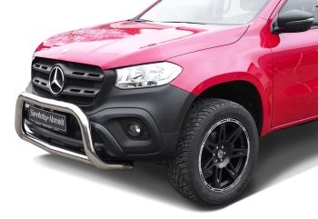 Frontschutzbügel mit Unterfahrschutz Edelstahl 76 mm Mercedes Benz X-Klasse inkl. CH Gutachten
