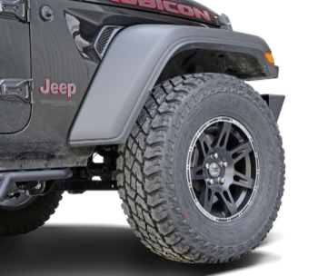 Jeep Wrangler JL (ab 2018) Kompletträder W-TEC Extreme 8,5x17 schwarz-silber mit 315/70R17 Cooper Discoverer ST