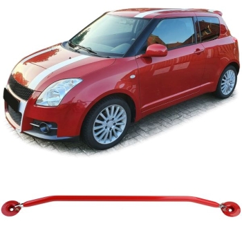 Suzuki Swift MZ EZ 05-11 Aluminium Domstrebe Rot vorne verstellbar