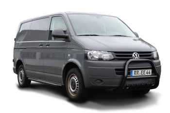 Frontschutzbügel mit Unterfahrschutz 76 mm VW T5 (2003 bis 2015) (aus pulverbeschichtetem Stahl)