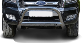 Frontschutzbügel 89 mm oval Ford Ranger (2016 - 12/2018) (aus Edelstahl) inkl. CH Gutachten