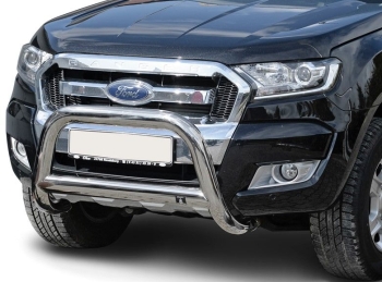 Frontschutzbügel 89 mm oval Ford Ranger (2016 - 12/2018) (aus Edelstahl) inkl. CH Gutachten