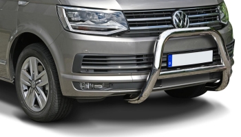 Frontschutzbügel Edelstahl 76 mm VW T6 (2015- ) (aus Edelstahl) inkl. CH Gutachten
