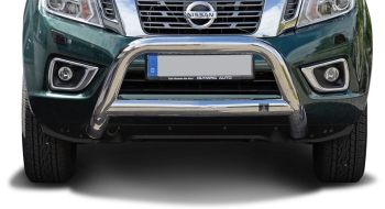 Frontschutzbügel ohne Unterfahrschutz Nissan Navara NP300 (ab 2016) (aus Edelstahl)