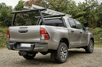 Ladder Rack Gepäckträger für Pickup's verstellbar schwarz Stahl / 1 Stück