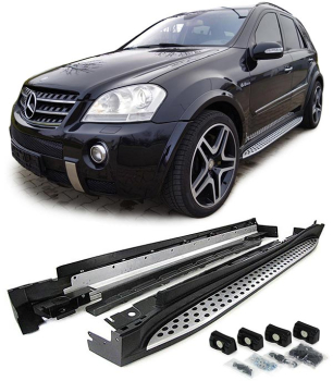 Alu Trittbretter Mercedes ML / W164 inkl. Montage