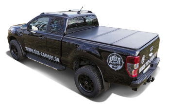 Laderaumabdeckung Ford Ranger Extra Cab (2012-2018) & (2019-) (Aluminium schwarz pulverbeschichtet)