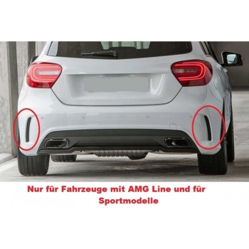Mercedes A-Klasse AMG Look Schwarz Glanz-4