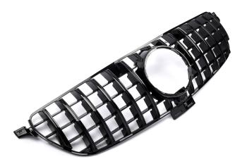 Kühlergrill Grill Sportgrill  für Mercedes GLE W166  AMG GT Optik ab Bj.2015- Schwarz