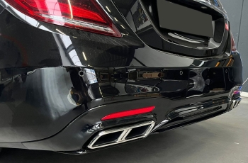 Mercedes S-Klasse W222 Facelift Diffusor + Auspuffblenden (CHROM) S65 AMG OPTIK